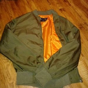 Polyester boomer jacket